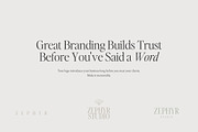 Modern Logo Set | Zephyr, a Branding & Logo Template by Adam and Grace (Thumbnail 2 of 22)
