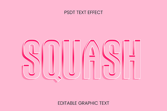 Shadowed Outline 3D Text preview 3