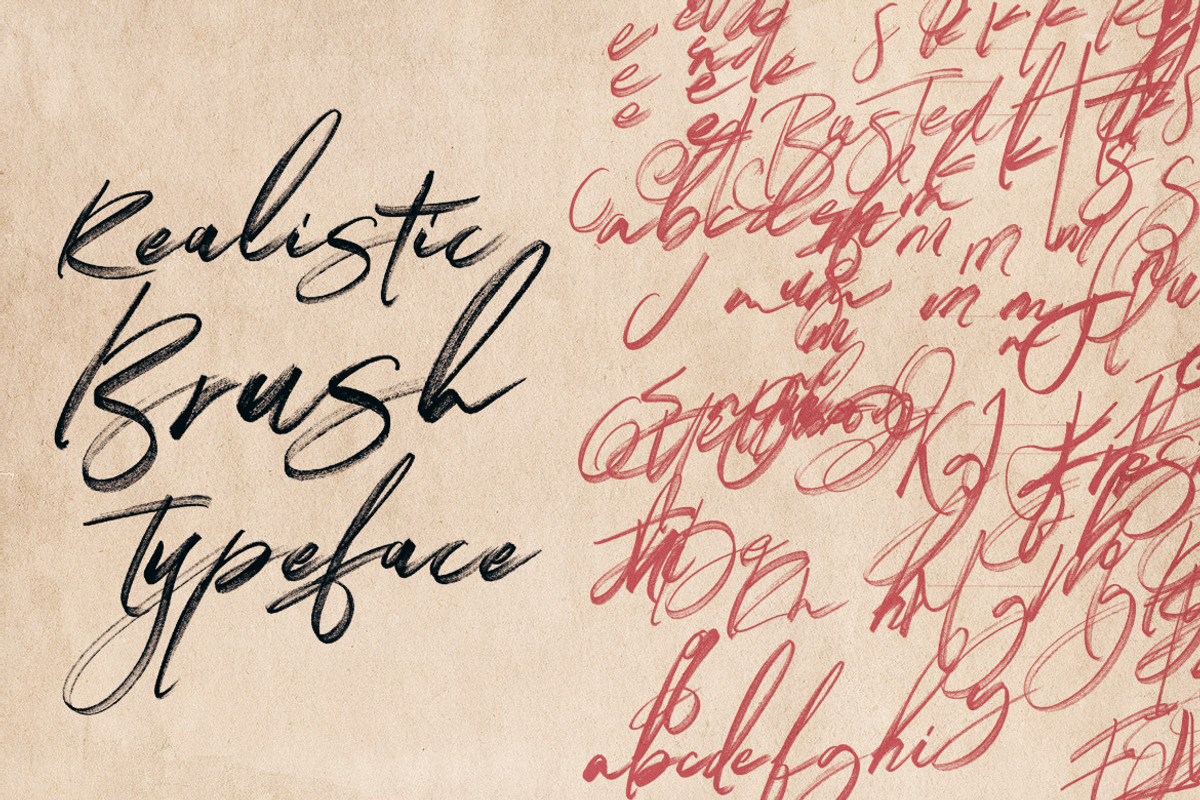 Right Brush & SVG Font, a Script Font by Cruzine (Photo 14 of 18)
