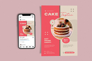 Food Caketastic, a Flyer Template by Me55enjah Design