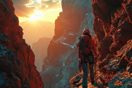 climber in the mountains, a Photo by Pictures for you!!!!!!!!!
