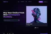 NextGen NFT Market Figma Template, a Websites & App Template by TemplatesJungle (Thumbnail 6 of 24)