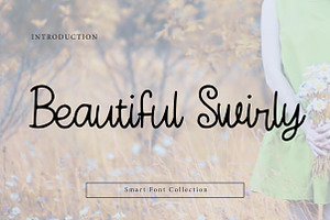 Beautiful Swirly, a Handwritten Font by Wow Magic