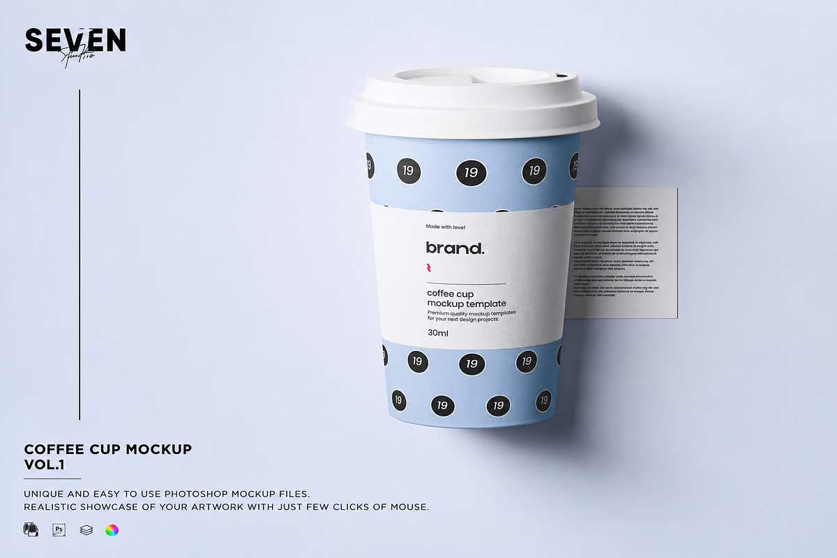 Coffee Cup Mockup, a Cups & Container Mockup by Se٧enStudio (Photo 1 of 2)