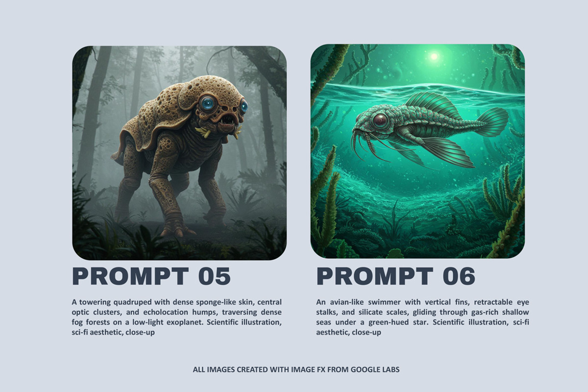 Alien Life Image Prompts, an Illustration by Digital Art Creations (Photo 2 of 7)