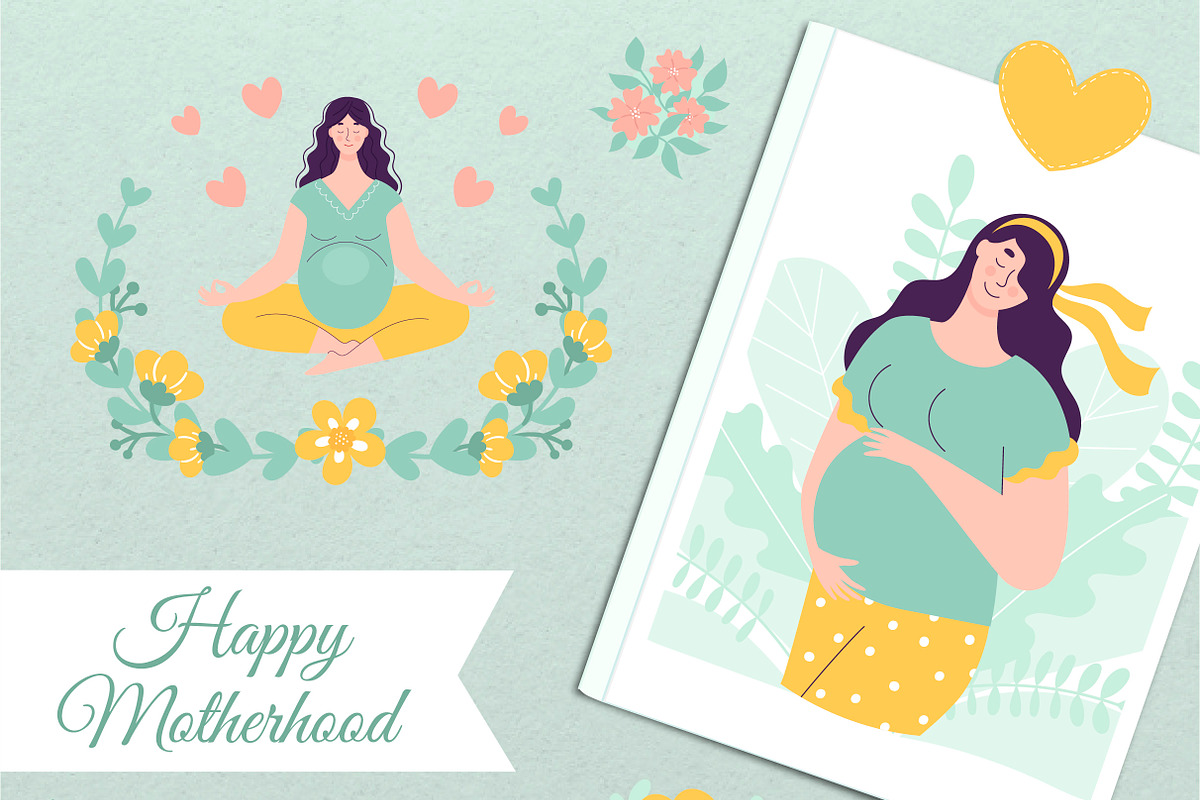 Happy pregnancy and motherhood, a Decorative Illustration by My May Art (Photo 1 of 18)