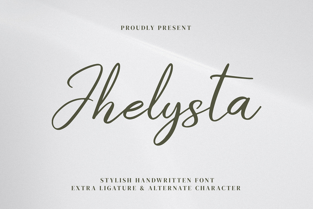 Jhelysta, a Font by Goresan Studio (Photo 1 of 15)