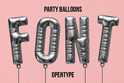 Party Balloon Font, a Font by Handmadefont (Thumbnail 1 of 9)