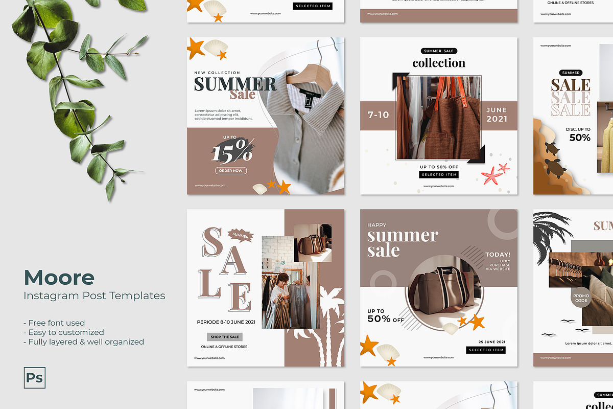 Moore - Instagram Post Template, a Social Media Template by MuSan (Photo 1 of 4)