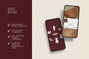 Pink & Burgundy Instagram Templates, a Social Media Template by Row Creative (Thumbnail 2 of 11)