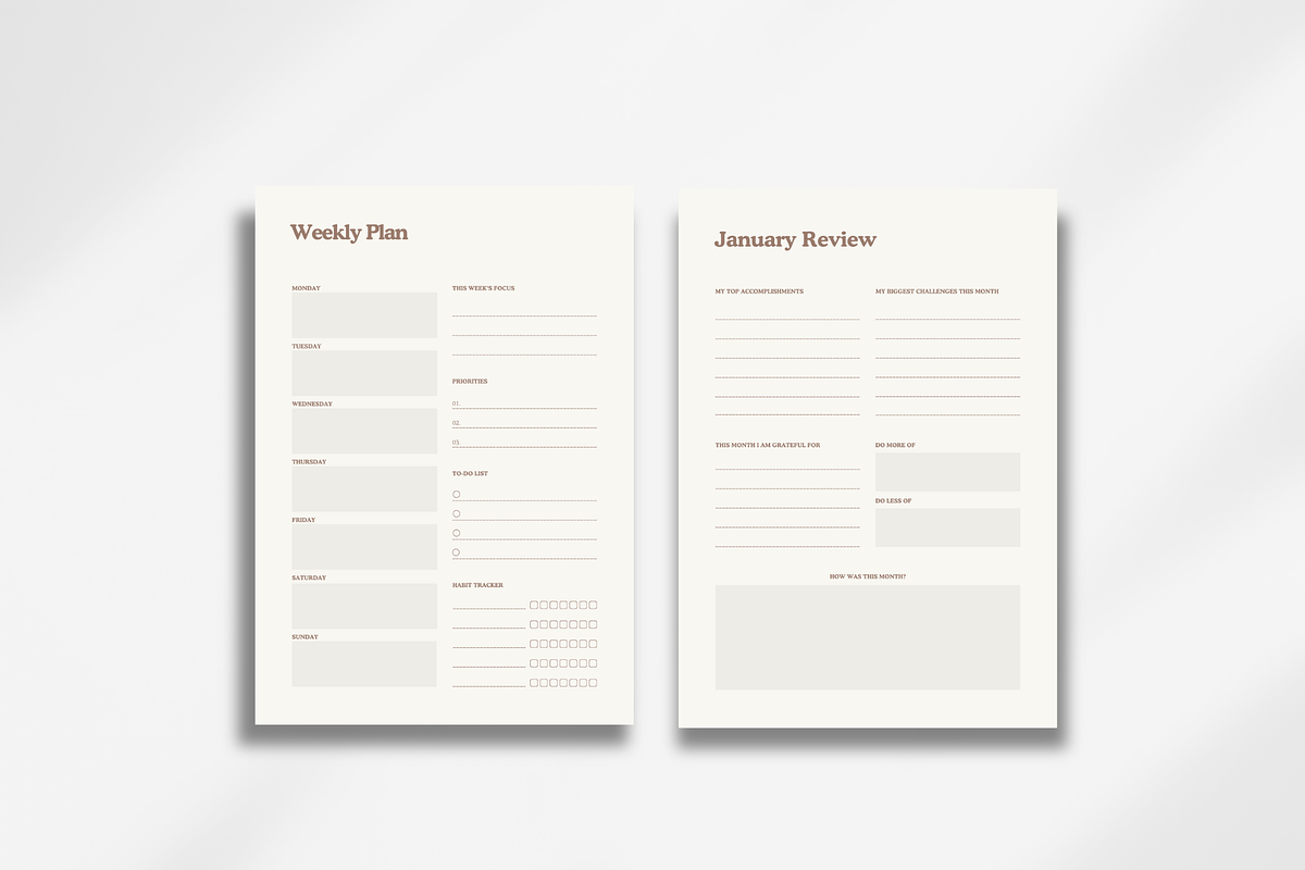 2024 Digital Planner Canva, a Stationery Template by The Chaos Project (Photo 5 of 7)