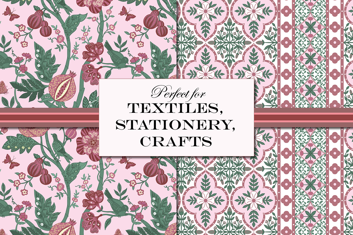 Lilac & Rose Bohemian Patterns, a Pattern Graphic by RachelStudio (Photo 4 of 10)