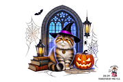 Halloween Cat PNG Bundle, a Graphic by Rina Akther (Thumbnail 2 of 11)