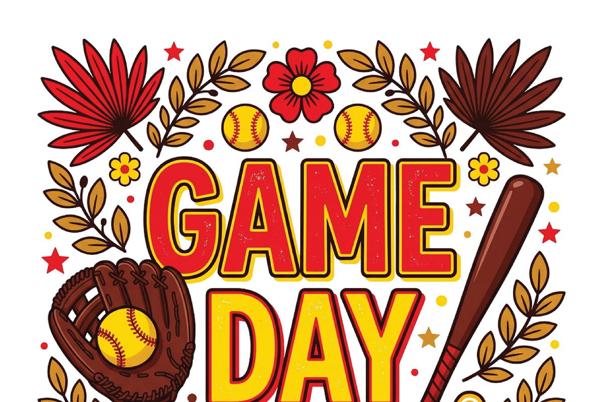 Game Day Softball Coquette Png, a Work Illustration by CraftArtStudio (Photo 5 of 5)