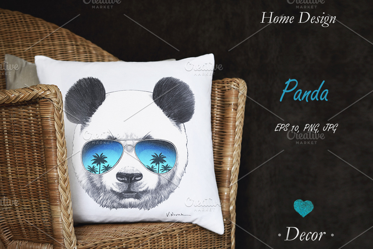 Panda / Summer Time, an Animal Illustration by Victoria_Novak (Photo 3 of 3)