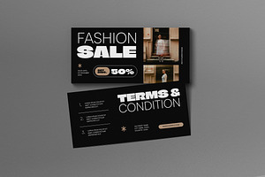 Fashion Sale Voucher, a Card Template by graphicook