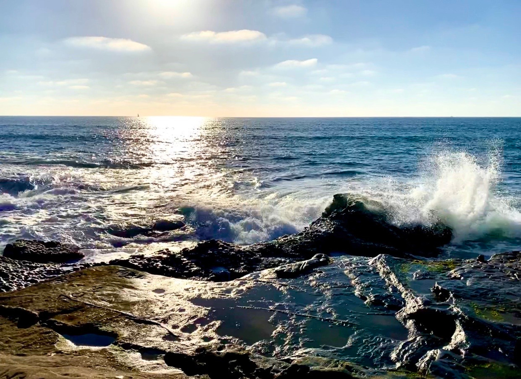 Sunset Cliffs, San Diego Waves Video, a Nature Photo by Wild Wanderer Photography