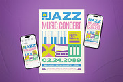 Jazz Music Concert Event Flyer Set, a Flyer Template by The Good Store (Thumbnail 1 of 2)