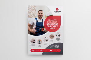 Plumbing Service Flyer Template