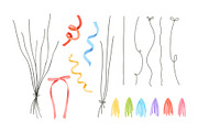 Colorful Watercolor Balloons Decor, a Decorative Illustration by ArtGiftsStudio (Thumbnail 4 of 5)
