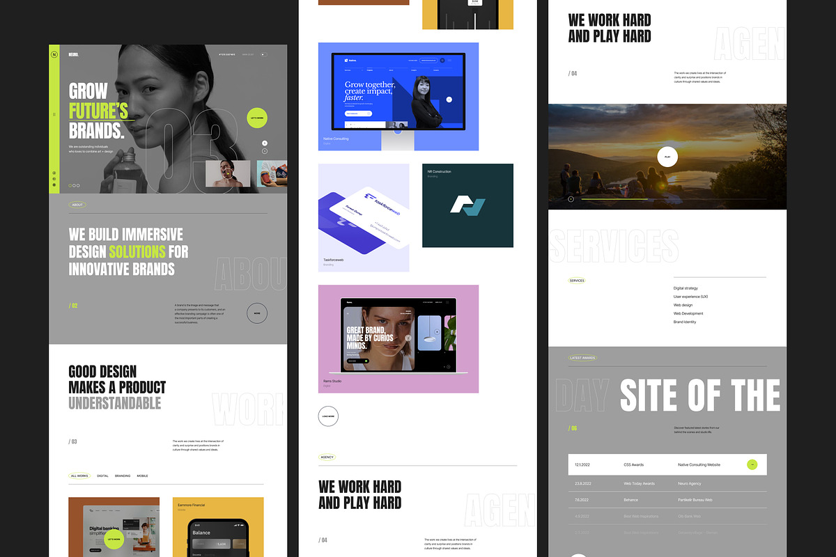 NEURO_02 - Creative Agency UI Kit, an UI Kit Template by neuwebz (Photo 2 of 10)