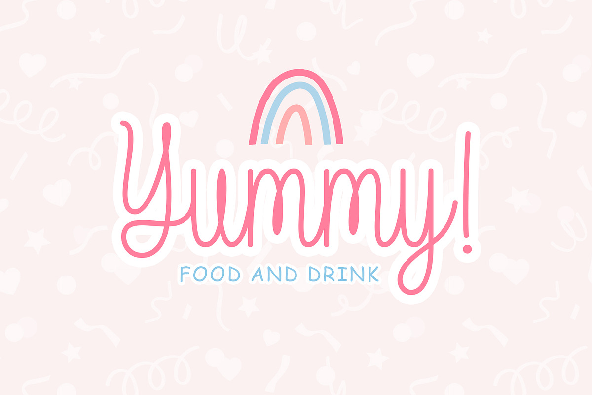 Brigotan | Cute Monoline Fonts, a Handwritten Font by Siwox Studios (Photo 4 of 7)
