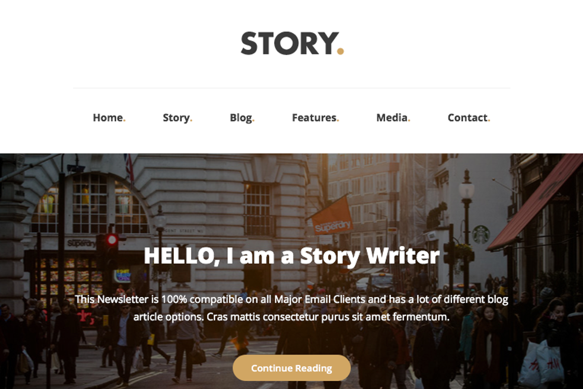 Story + Online Template Builder, an Email Template by DynamicXX (Photo 2 of 2)