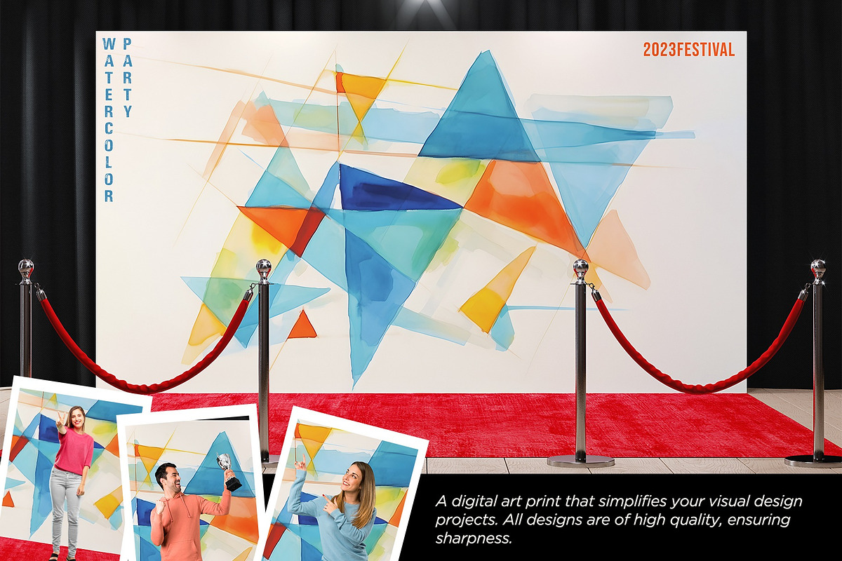 Modern Watercolor Expression Print, a Background Graphic by Vibrand Studio (Photo 8 of 11)
