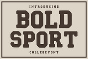 Bold Sport, a Slab Serif Font by Fourteen Letter (Thumbnail 1 of 5)