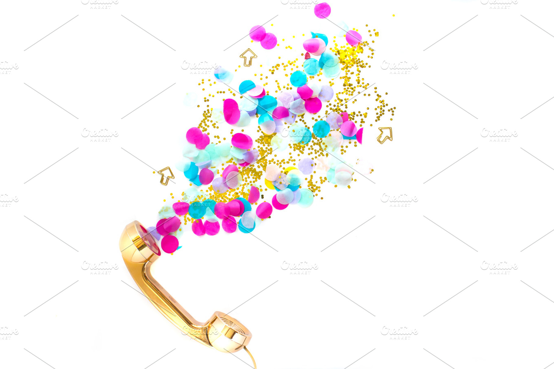 Rose gold phone confetti | styled containing styled stock photo, styled stock, a Business Photo by Photos that POP! ♡