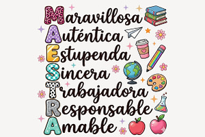 Retro Maestra, First Day of School, a Seasonal Illustration by Sublimation Artist