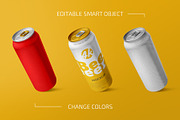 500ml Beer Can Mockup Set, a Cups & Container Mockup by Country4k (Thumbnail 2 of 4)