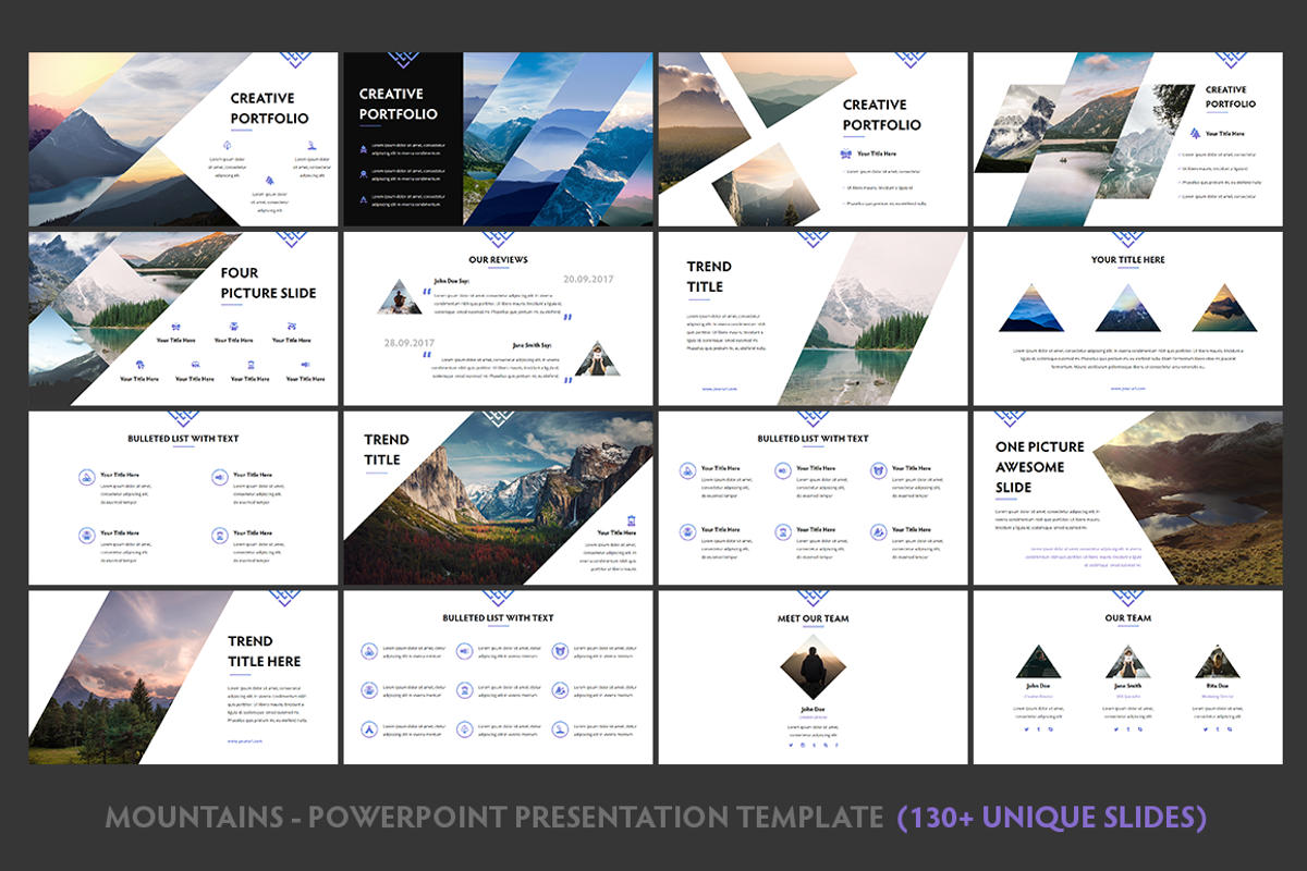 Mountains - Powerpoint Template, a Presentation Template by Helga_Design (Photo 4 of 12)