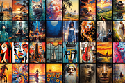 100 Midjourney Painting Prompts, a Decorative Illustration by Artimind Studio (Thumbnail 2 of 5)