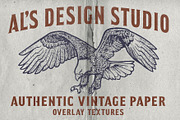 Vintage Paper Overlay, a Texture Graphic by AL's Design Studio (Thumbnail 2 of 15)