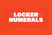 Locker Numerals Color Font, a Font by Noem9 Studio (Thumbnail 2 of 14)