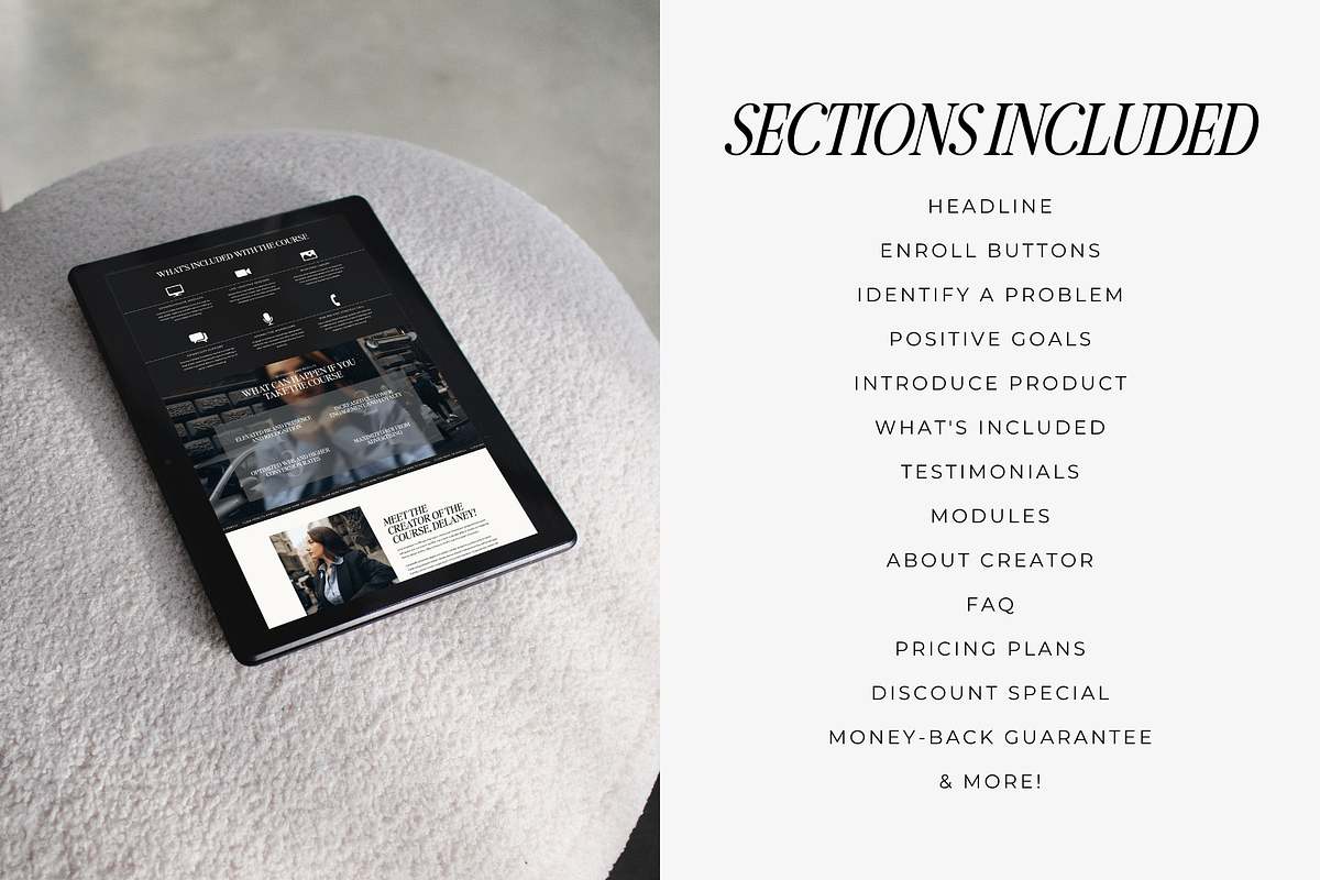 Showit Sales Page Template, a Landing Page Template by Blush Created (Photo 3 of 18)