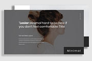 Leslar Minimal Google Slides, a Presentation Template by Infinity Vector Studio (Thumbnail 1 of 5)
