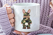 Faux Embroidered Camo Bunny PNG, an Illustration by CraftArtStudio (Thumbnail 2 of 4)