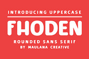 Fhoden Rounded Sans Serif Font, a Sans Serif Font by Maulana Creative (Thumbnail 1 of 7)