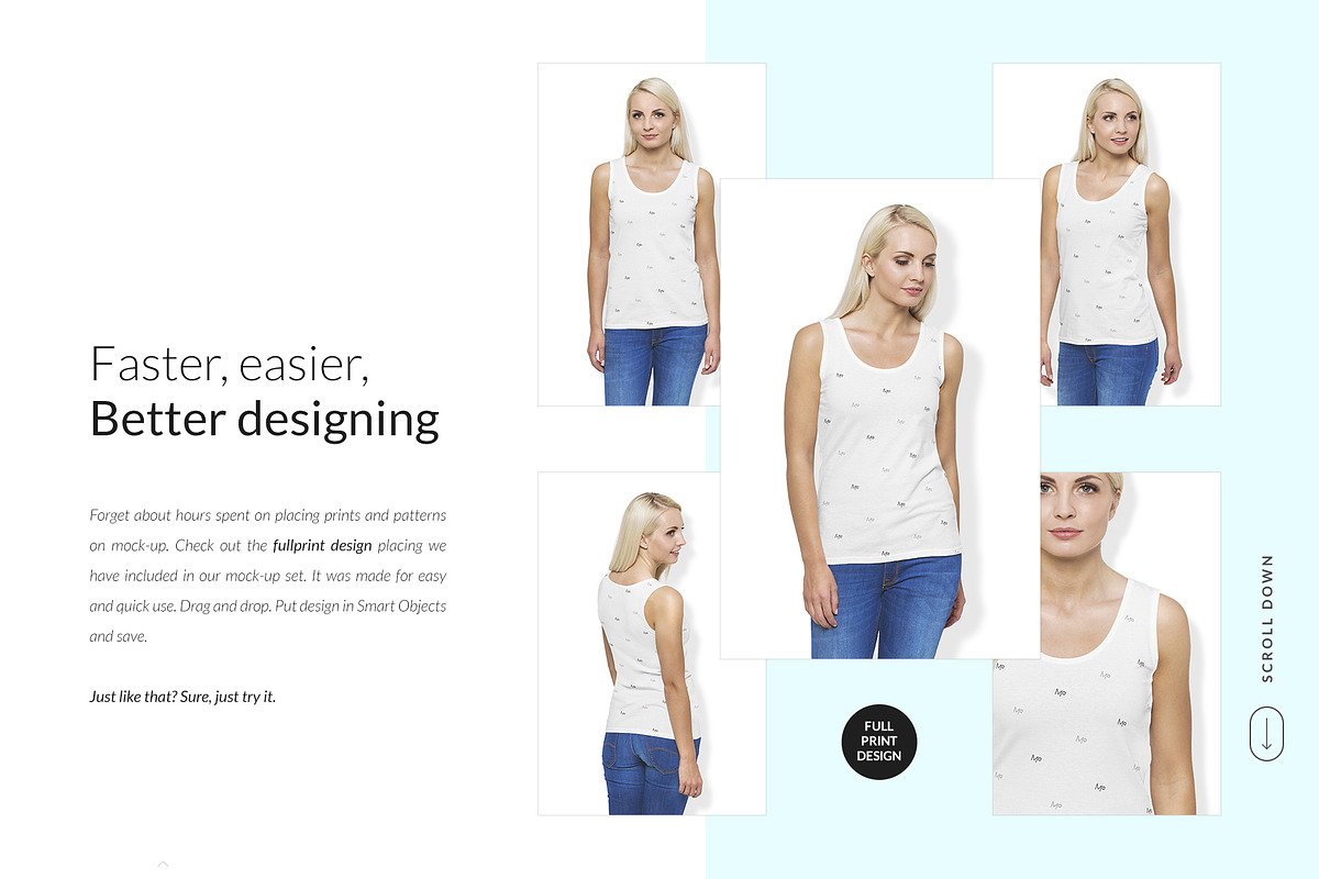 Women Tank Mock-ups Set FREE DEMO, a Books & Magazine Mockup by Apparel_Mockups (Photo 8 of 24)