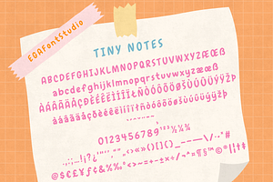 Tiny Notes Cute Handwritten Font