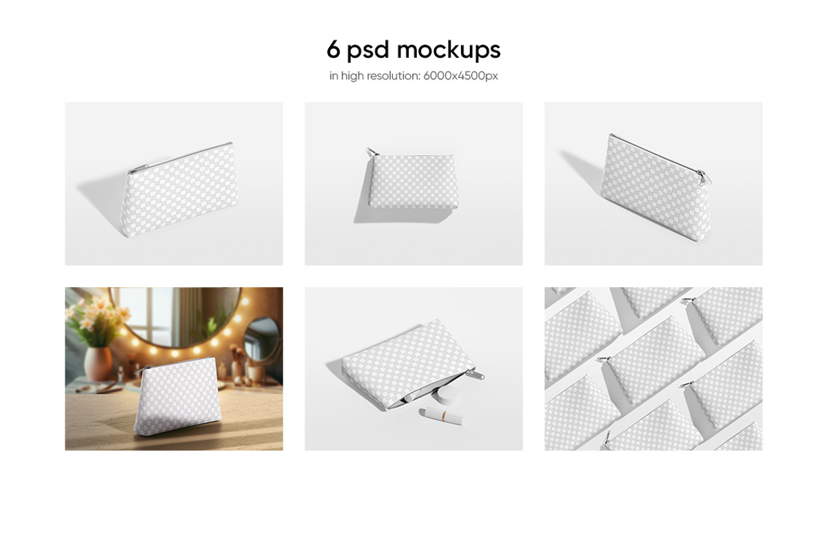 Cosmetic Bag Mockup, a Household Mockup by WebAndCat (Photo 2 of 10)