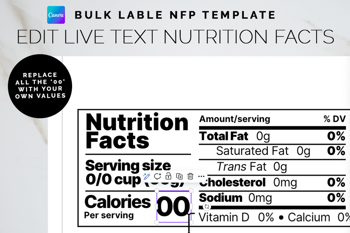 Editable Bulk Label Canva Template, a Branding & Logo Template by Bdemm Studio (Photo 3 of 7)