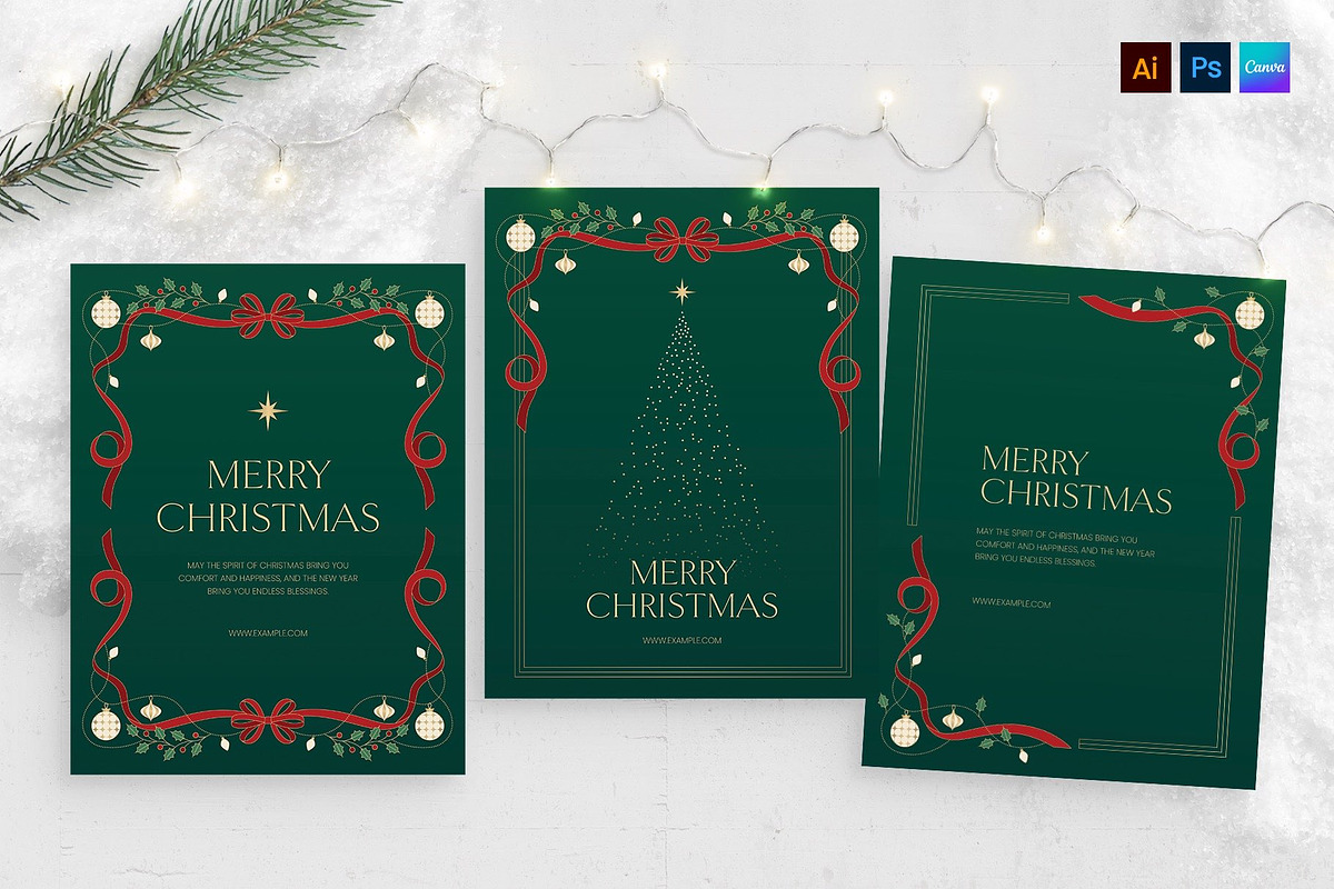 Traditional Christmas Flyer Template, a Flyer Template by BrandPacks (Photo 1 of 5)