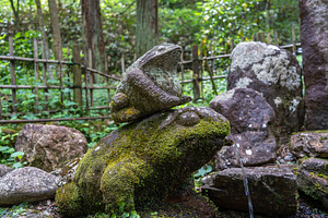 Frog fountain on Higashiyama Walking Course in Takayama, Japan, an Arts & Entertainment Photo by GoodGoods