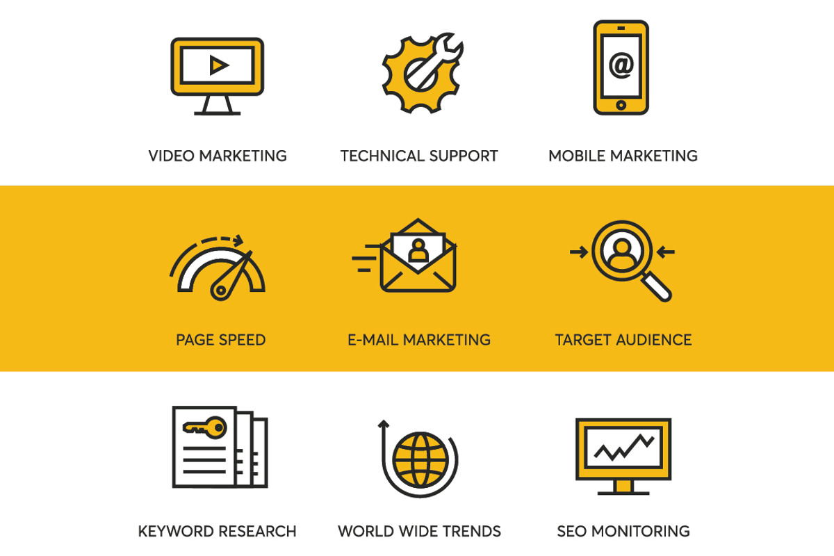 48 SEO Icons, an Outline Icon by kucingklawu (Photo 4 of 7)