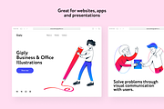 Giply Office Illustrations, a Finance Illustration by Welovegraphics (Thumbnail 4 of 7)