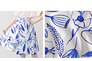 Indigo Blue Flowers Collection, a Decorative Illustration by ElicoelhoDesign Shop (Thumbnail 8 of 10)