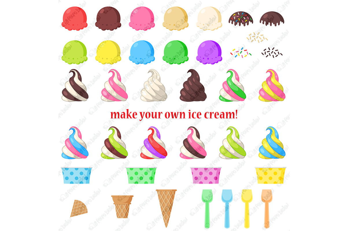 Ice Cream clipart, an Object Graphic by PolpoDesign (Photo 5 of 5)